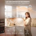 thumbnail image 3 of 3PCS Luz Led Con Sensor De Movimiento(40CM), Luces Para Closet Con Control Remoto Y 3 Colores De Luz, 2000 Mah Luces Led Para Cocina, Lampara Led Recargable, Para Closet, Armario, Dormitorio, Pasillo, 3 of 6