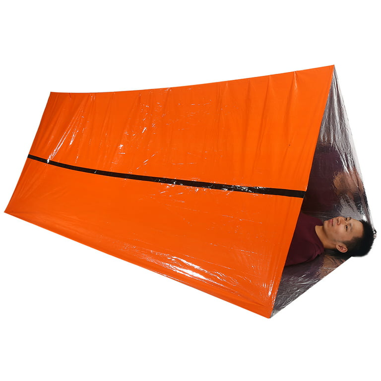 Emergency Shelter Survival Tent Survival Rescue Blankets Outdoor Waterproof Thermal  Blanket Shelter Foldable Heat Reflective Gear For Hiking Outdoor & First Aid  Kit 