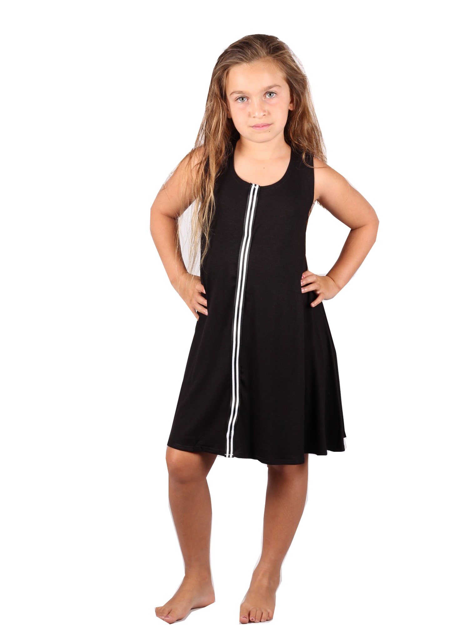 girls white tunic dress