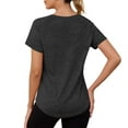 thumbnail image 6 of Jalioing Women's Workout T Shirt Breathable Loose Short Sleeve Athletic Shirts V Neck Quick Dry Sport Tees, 6 of 8