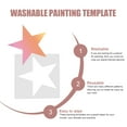 thumbnail image 3 of Painting Template DIY Stencil Stencils Star for Crafts Holiday Portable Spray White Plastic 8 Pcs, 3 of 6