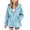 Light Blue, variant on fatyb Girls Zip up Hoodies Drawstring Waist Hooded Sweatshirt Long Sleeve Fashion Jacket with Pockets