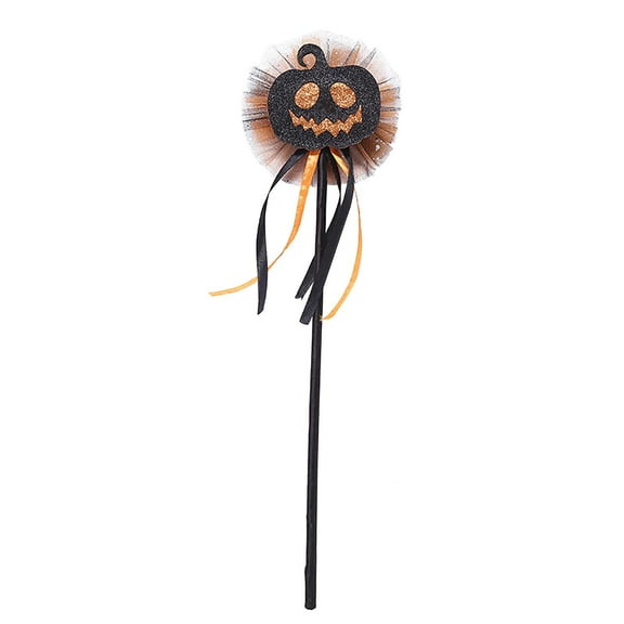 SUSHANG Halloween Pumpkin Light-up Wand - Halloween Light-Up Ghost Wand | Pumpkin Shake Toys | Glow Pumpkin Stick | Ghost Flashing Wand for Joyful Halloween Fun Party Favors