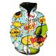 thumbnail image 2 of Sudadera con cremallera colorida con estampado 3D para hombre, sudadera con estampado de grafiti de dibujos animados, sudaderas de manga larga a la moda, sudaderas con capucha, 2 of 5