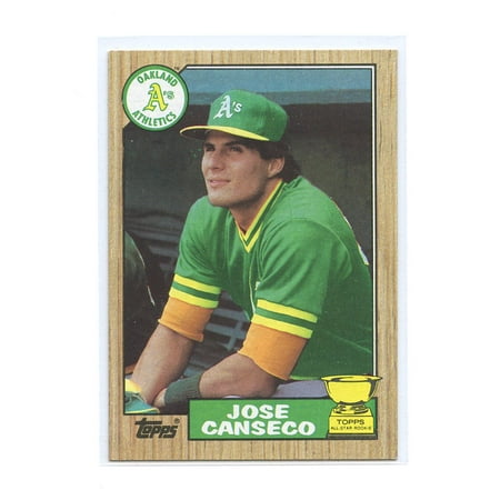 1986 Jose Canseco Rookie Card - 1987 Topps #620 Jose Canseco Oakland Athletics Rookie Card