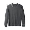 thumbnail image 2 of Daxton Premium Atlanta Men Long Sleeves T Shirt Ultra Soft Medium Weight Cotton, Hth Charcoal Tee White Letters Large, 2 of 3