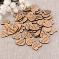 thumbnail image 7 of 50pcs Wooden Hearts Scrapbooking Embellishments Crafts with Wood Grain, 7 of 7