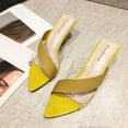 thumbnail image 4 of VerPetridure High Heeled Sandals for Women Wedge Solid Round Head Shoes Comfy Sandals Casual Comfortable Sandals, 4 of 5
