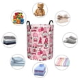 thumbnail image 6 of Daiia Garden Gnomes Round Laundry Basket with Handles Thickened Waterproof Circular hamper,Dirty Clothes Storage Basket for Bedroom,Bathroom,College Dorm-Medium, 6 of 8