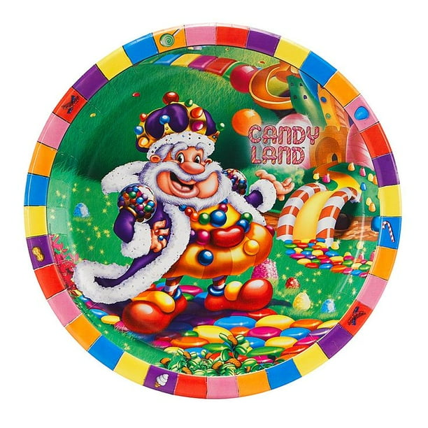 Candyland Edible Birthday Cake Topper 8 Round Frosting Sheet Image candyland-edible-birthday-cake-topper-8-round-frosting-sheet-image