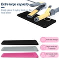 thumbnail image 4 of Silicone Heat Mat for Hair Tools - Flat Iron and Curling Iron Mat Heat Resistant for Counter, Heat-Resistant Flat Iron Travel Essentials Case, Vanity Organizer,Hot Pink, 4 of 5