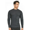 thumbnail image 2 of TheLovely Men's Classic Waffle Knit Heavyweight Cotton Long Sleeve Thermal T-Shirt Top, 2 of 4