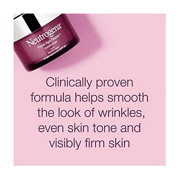 Neutrogena Triple Age Repair Moisturizer with SPF 25 Cream, 1.7 oz, 3 Pack