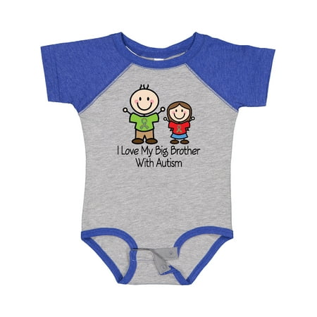 

Inktastic I Love My Brother with Autism Gift Baby Girl Bodysuit