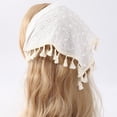 thumbnail image 4 of Liuchenyi Head Scarf for Women Head Scarf Headband for Women’S Hair Hair - Black Bandanas for Women - Lace Hair Scarf Bandana Headband - Cute Stylish Head Kerchief Summer Accessories White, 4 of 4
