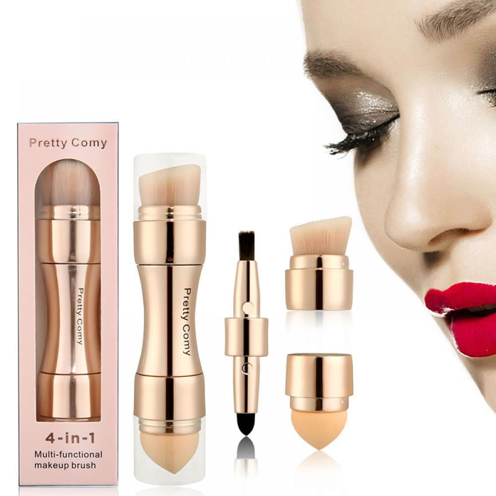 4 in 1 Makeup Brush Liquid Foundation Powder Blush ContourStipple