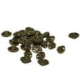 thumbnail image 5 of BLESIYA 2x30x Retro Hollow Out Buddha Yoga Lotus Flower Metal Spacer Bead Green Bronze 2 Pcs, 5 of 8