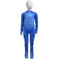 thumbnail image 4 of Blue Cat Stage Performance Halloween Cosplay Costume Set Full Body Jumpsuit with Hooded Mask and Tail for Halloween Parties and Music Concerts, 4 of 5
