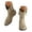 Beige, variant on Womens Western Riding Boots Wide Width Suede Ankle Short Booties Chunky Heel Slip on Dress Shoes