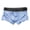Blue, variant on zeranth Mid-Rise Elastic Waistline Men Panties Simple Patchwork Color U Convex Shorts Briefs