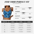 thumbnail image 5 of Naloa Whale And Sea Sports Bras for Women,Sports Bras for Women High Support with Removable Pads-X-Large, 5 of 8