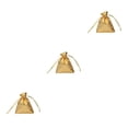 thumbnail image 2 of Moyic 100 piezas bolsas de joyería brillante cordón de regalo tela no tejida DIY boda fiesta celebraciones navidad dorado/5*7cm Type1 NO1, 2 of 6