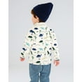 thumbnail image 5 of Toddler Girls Thin Fleece Jacket Cartoon Spring Baby Girls Boys Coats for Kids Green Dinosaur 5-6T, 5 of 9