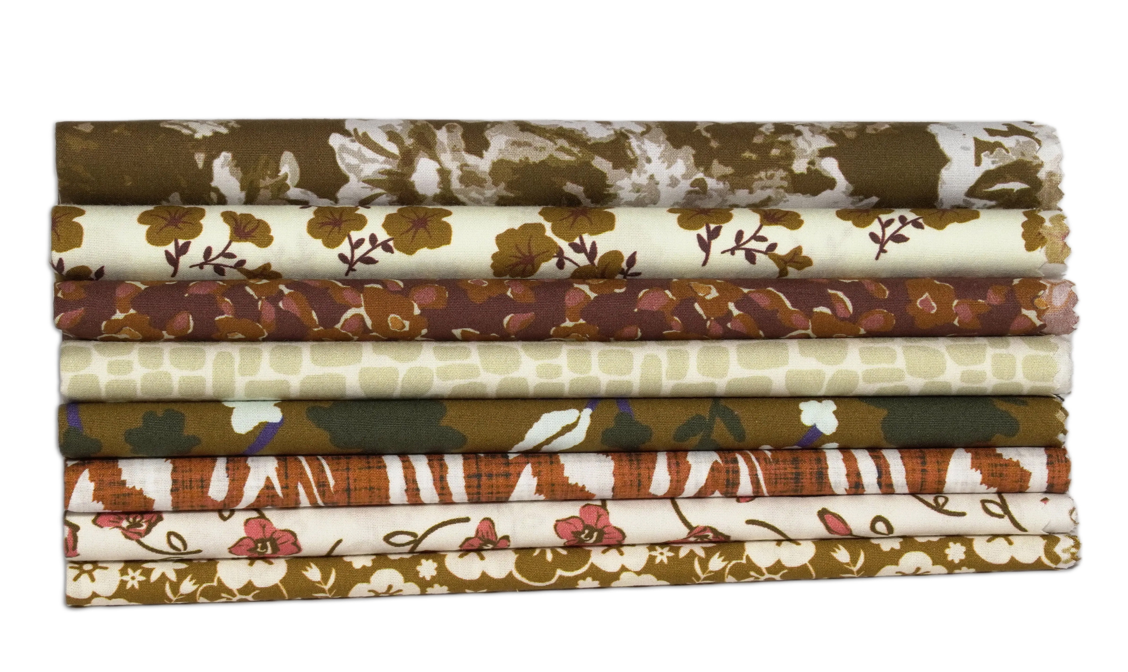 Soimoi 8 Pc Fat Quarter Bundle- Florals Print 18"x 22" DIY Patchwork- 100% Cotton Pre-Cut Quilting Fabric Multicolor