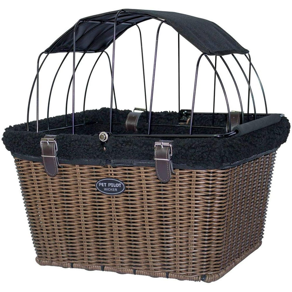 Travelin K9 PetPilot Wicker MAX Dog Bicycle Basket Bike Carrier