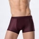 thumbnail image 2 of Calzoncillos bóxer sexys para hombre, de malla hueca, de color liso, con forma de U, suaves, cómodos, transpirables, de tiro medio, lavables a mano, morados, XXL, 2 of 5