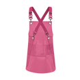 thumbnail image 3 of Delantal transparente, delantal de color, delantal de cocina, arte impermeable con bolsillo grande, rojo, 3 of 9