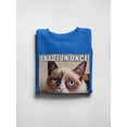 thumbnail image 3 of Grumpy Cat Angry Face Sweatshirt Women -T-Line Designs, Female Large, 3 of 4