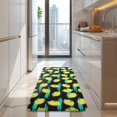 thumbnail image 4 of Yellow Lemon Fruit Slices Black Pattern Kitchen Rug Mat,Kitchen Runner Rugs Non Skid Washable,Decorative Kitchen Floor Mats for Kitchen,Sink,Laundry,17"x47.2", 4 of 7