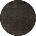 thumbnail image 1 of Ahgly Company Indoor Round Abstract Gray Abstract Area Rugs, 4' Round, 1 of 6