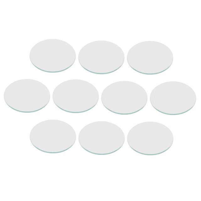 Piezas de reloj minerales planas de 1mm de espesor, cristal para herramientas de relojero, 10 Uds. 33.5 mm