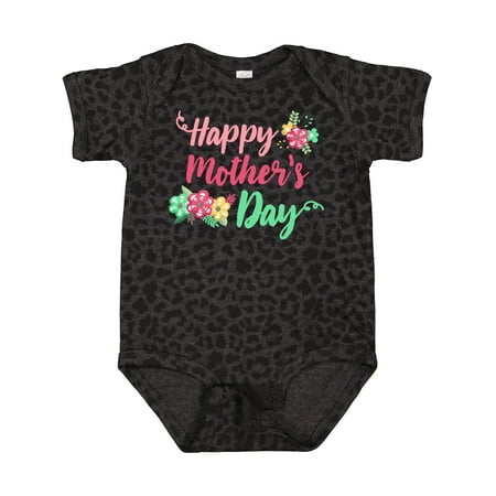 

Inktastic Happy Mothers Day with Flowers Gift Baby Boy or Baby Girl Bodysuit