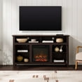 Woven Paths Highboy 2 Door Electric Fireplace TV Stand for TVs up to 65