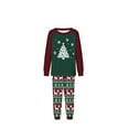 thumbnail image 2 of Busydd Family Christmas Pajamas Matching Sets Fashion Long Sleeve Holiday Print Christmas Pjs Casual Round Neck Tops and Pockets Pants Christmas Family Pajamas Sleepwear, 2 of 5