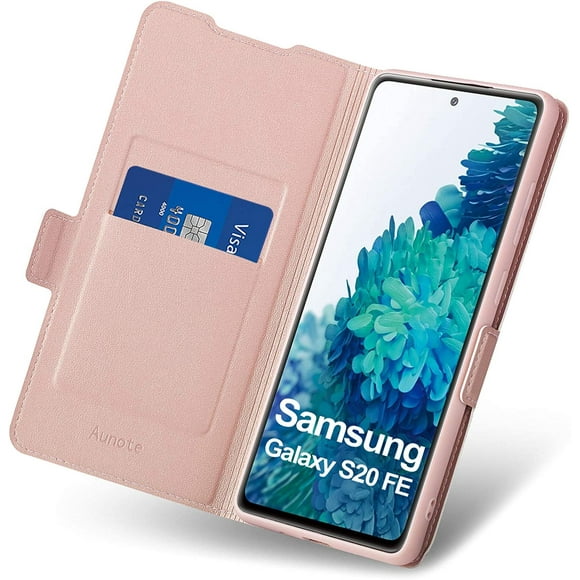 Coque Samsung S20 FE, Coque Galaxy S20 FE avec Fente pour Carte, Coque Ultra Slim Flip Folio PU Cuir Samsung Galaxy S20 FE,