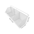 thumbnail image 3 of Miangastore Wire Mesh File Organizer: 3-Compartment Slanted Document Holder Office Desk Storage Rack Wall Containers Shelf Kitchen Ginger Storage Basket White, 3 of 8