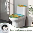 thumbnail image 4 of SEANATIVE Sunflower Toilet Lid Seat Cover and Toilet Tank Lid Cover Set of 2 Pack Toilet Cover Set for Bathroom Decorations Washable Toilet Tank Replacement Machine Wash, 4 of 7