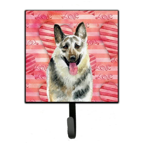 East-European Shepherd Love Leash or Key Holder Red