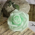 thumbnail image 4 of pitrice Pack of 50 Artificial Bionic Flowers PE Foam Simulation Roses Fake Flower Decorations Wedding Party Engagement Presents Light Green, 4 of 7
