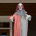 thumbnail image 4 of Animated Hanging Clown Decoration, Multicolor, 5', Halloween by Way To Celebrate, 4 of 7