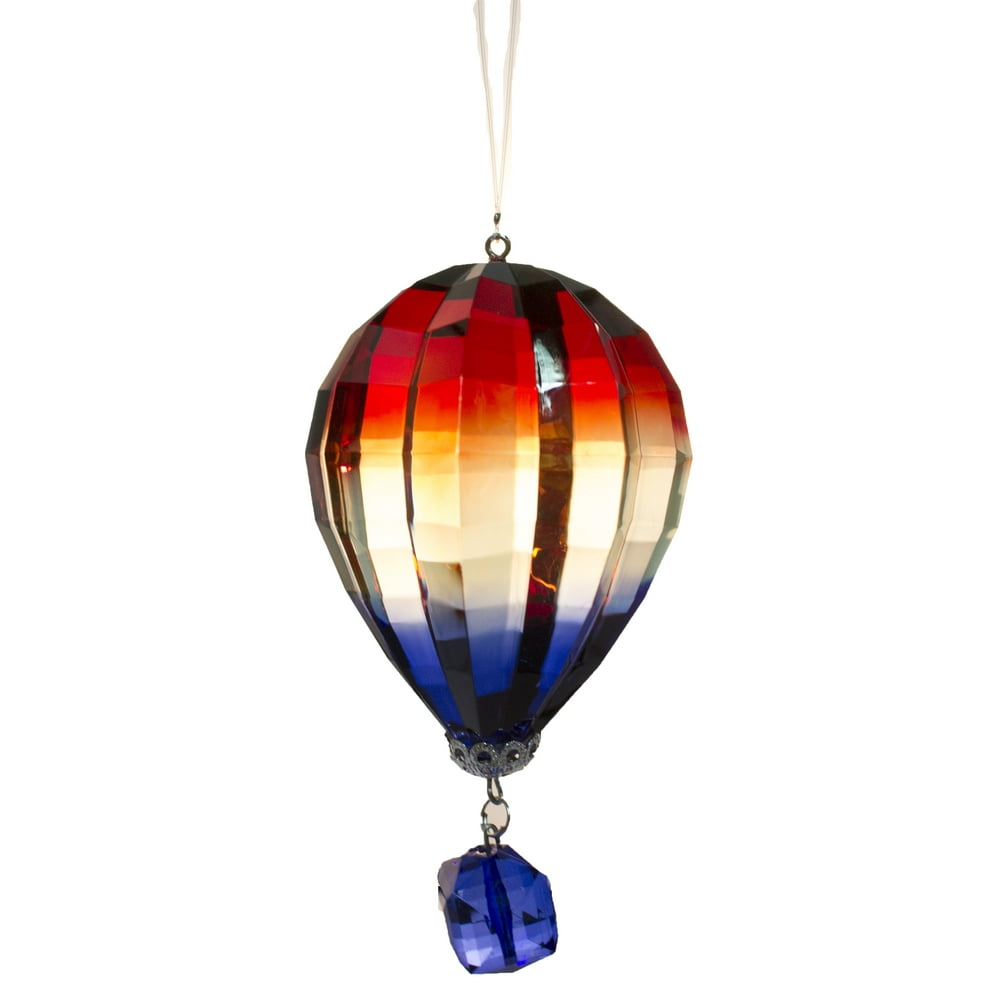 Crystal Expressions 4 Inch Acrylic Hot Air Balloon Ornament (Blue