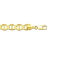 thumbnail image 2 of 10K 24in Yellow Gold Diamond Cut/Textured Mariner Chain with Lobster Clasp, Approx 8g, 2 of 11