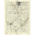 thumbnail image 2 of USGS 19x24 White Modern Wood Framed Museum Art Print Titled - Lima Ohio Quad - USGS 1906, 2 of 4