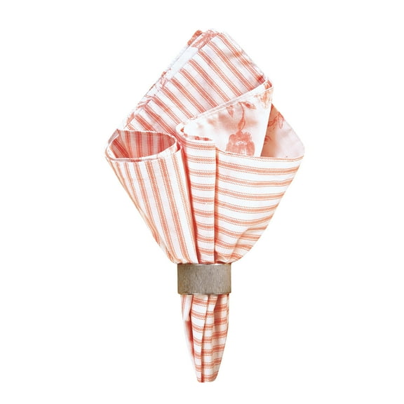 Brighton Pink Cotton Reversible Napkin Set of 6