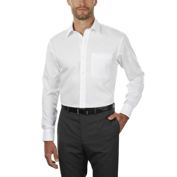 Camisa de vestir Tommy Hilfiger de corte regular para hombre, no planchada