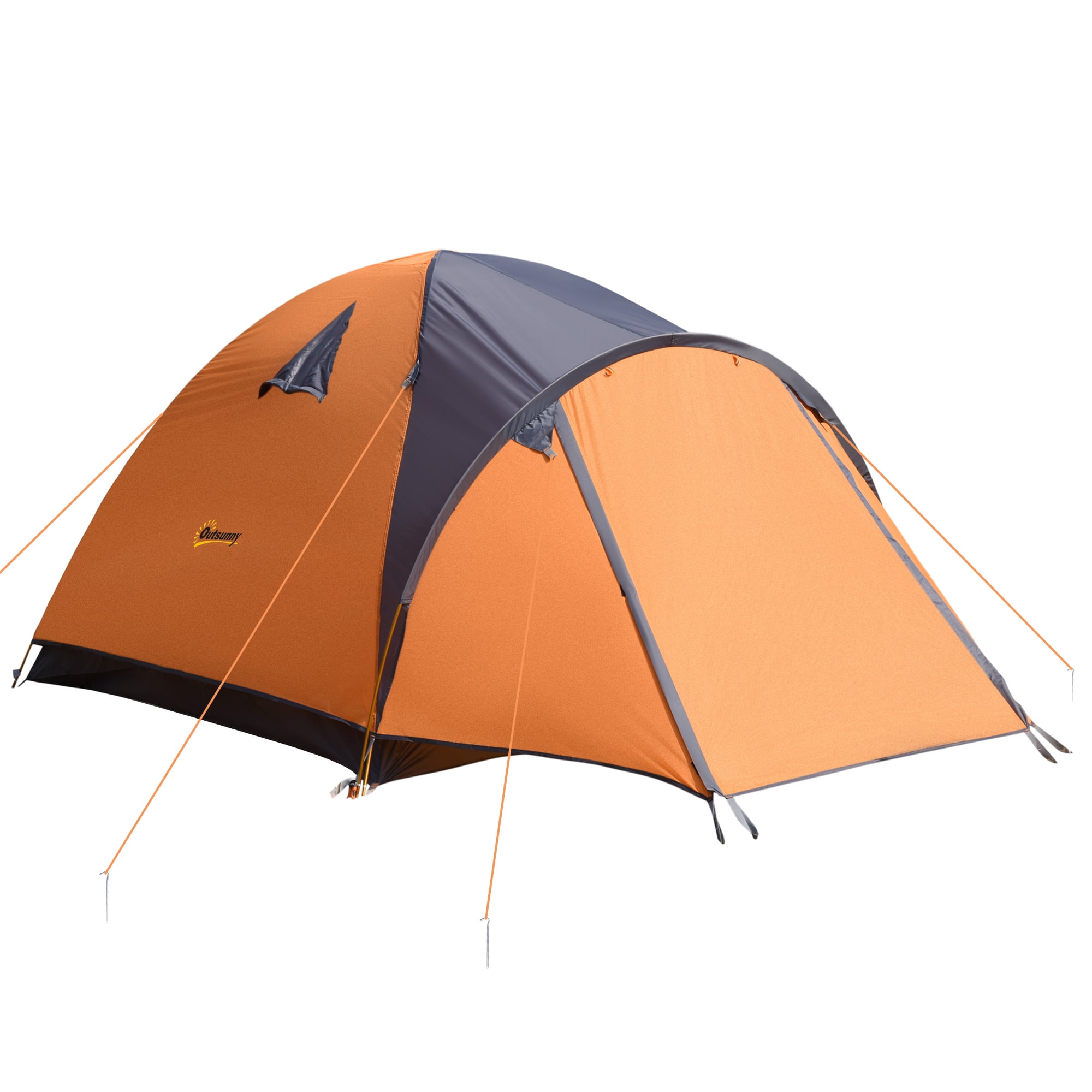 Outsunny 34 Person Camping Tent w/ Carrying Bag, for Backpacking Hiking